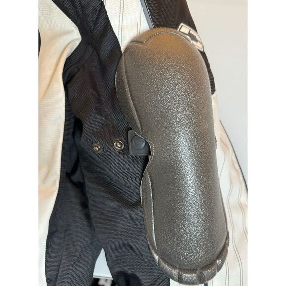 Castle Racewear Streetwear Motorcycle Slate Jacket MED Black White Pads Liner - Picture 11 of 13